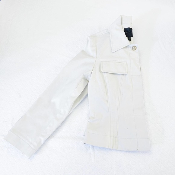 Bern and Mort Light Jacket Capiz Embellished Buttons SZ8 - Picture 3 of 7